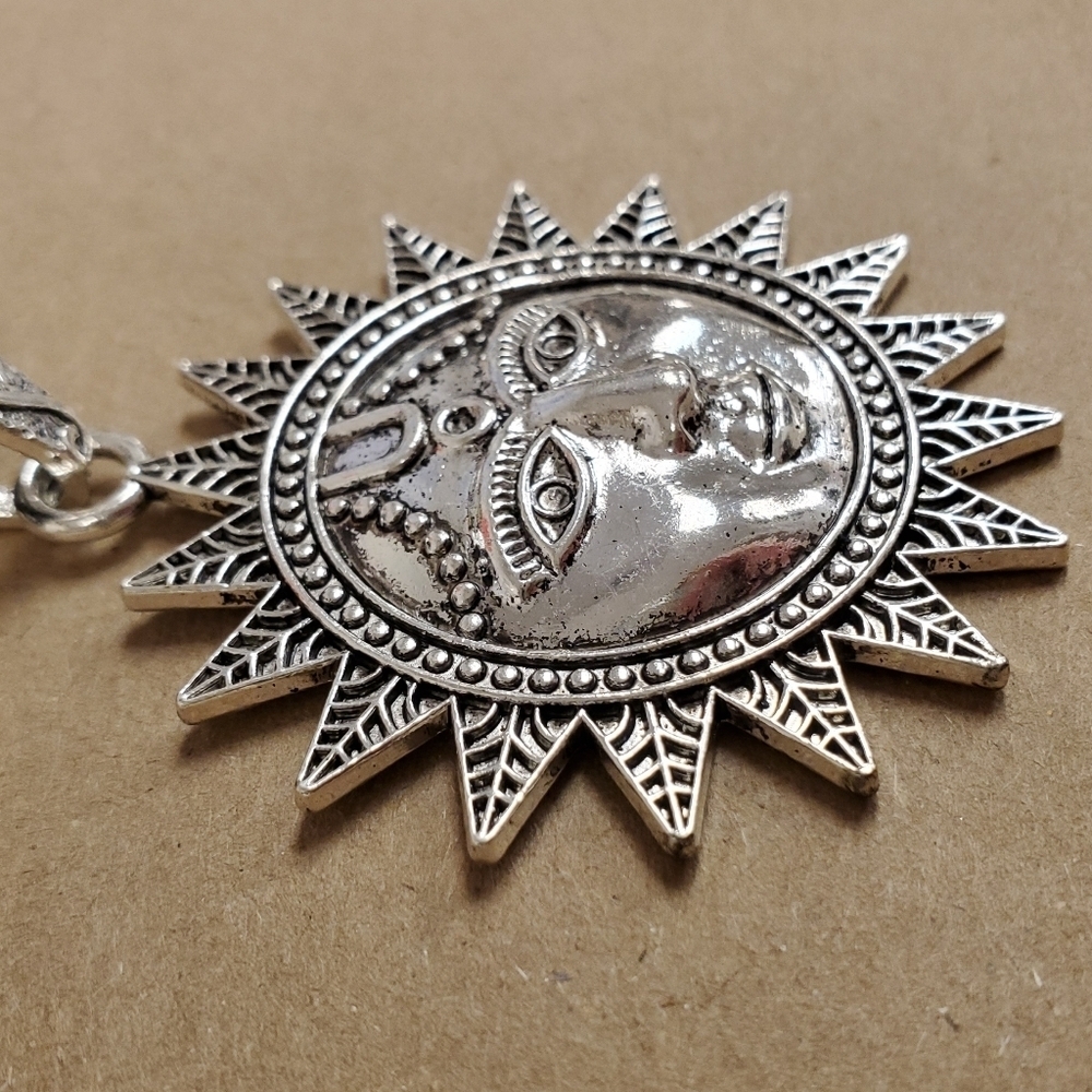 Pewter Sun Necklace - Picture 5 of 5